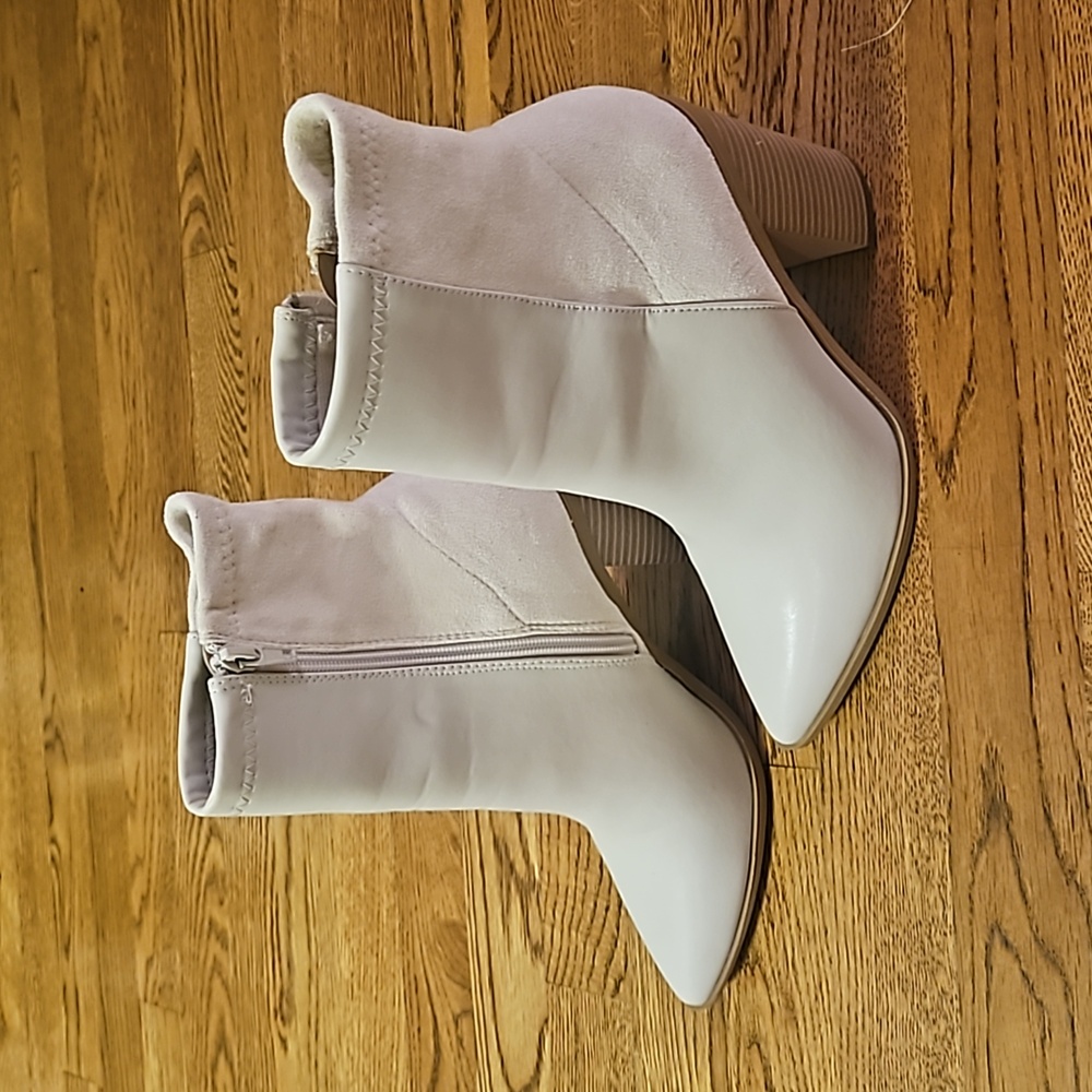 Cream Boots
